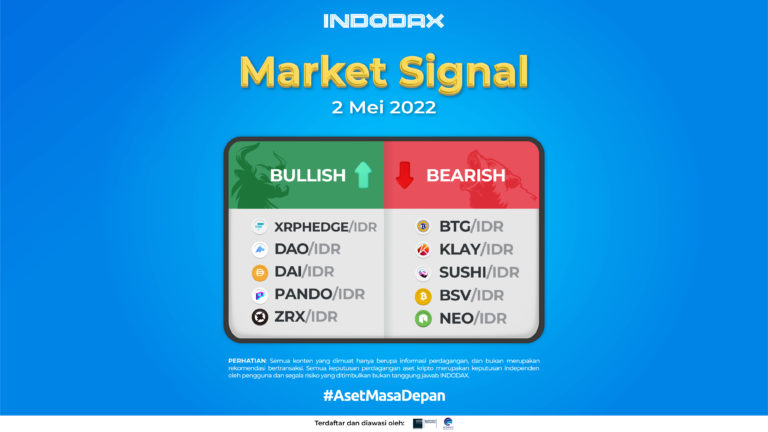 Indodax Market Signal 02 Mei 2022 – Short Token HEDGE